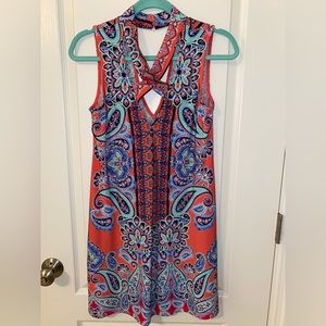 Paisley Cross Front Dress